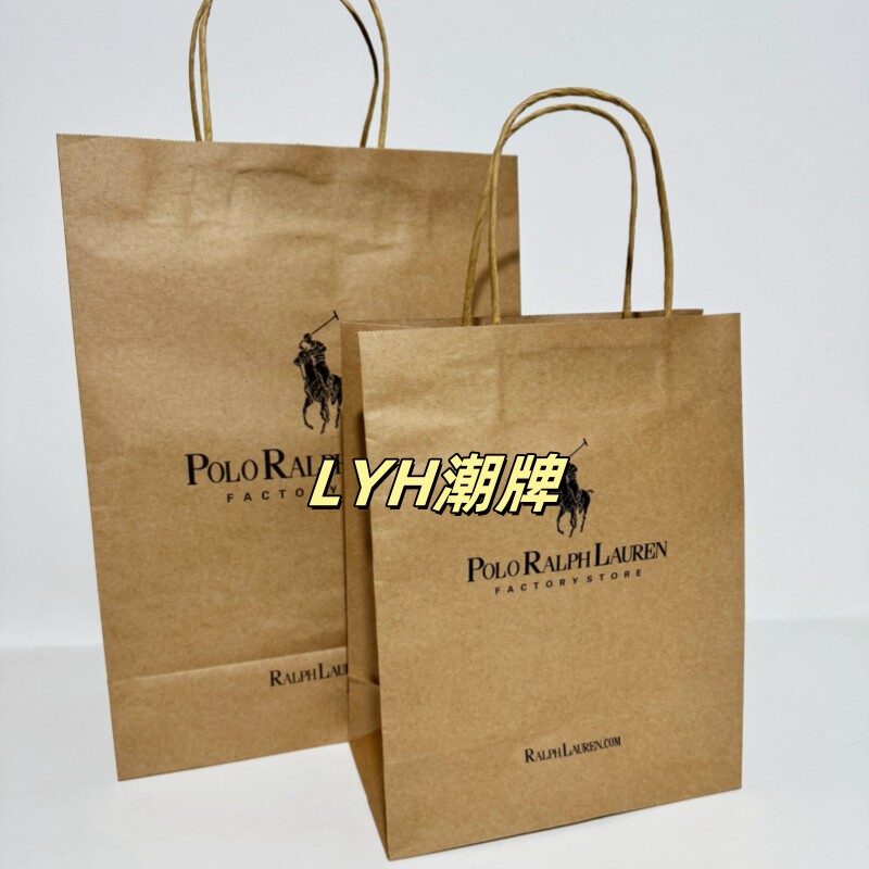 Ralph reticule POLO special counter paper bag Lauren  clothing Shopping bag POLO shirt T-shirt give people Gift bag wholesale
