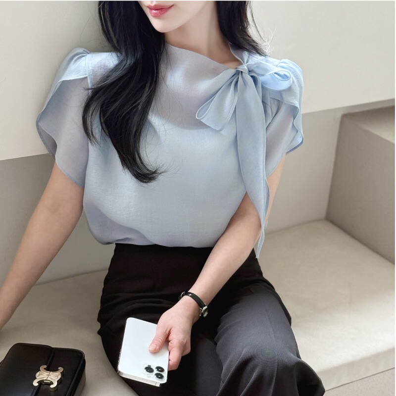 New Summer Versatile Lace-Up Shirt Top New Summer Versatile Lace-Up Shirt Top