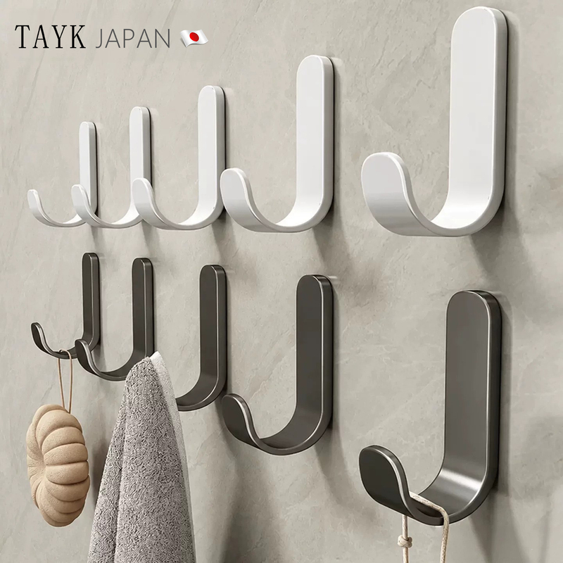 Japanese Tayk Hook, No-Drill, Strong Load-Bearing, Rust-Proof, Adhesive Wall Hook for Kitchen, Behind Door, Clothes, Bathroom Japanese Tayk Hook, No-Drill, Strong Load-Bearing, Rust-Proof, Adhesive Wall Hook for Kitchen, Behind Door, Clothes, Bathroom