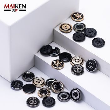 Men's Casual Pants Button, Suit Pants Back Pocket Button, Resin Laser Letter Button, Patterned Button, Suit Cufflink, Four-Hole Button