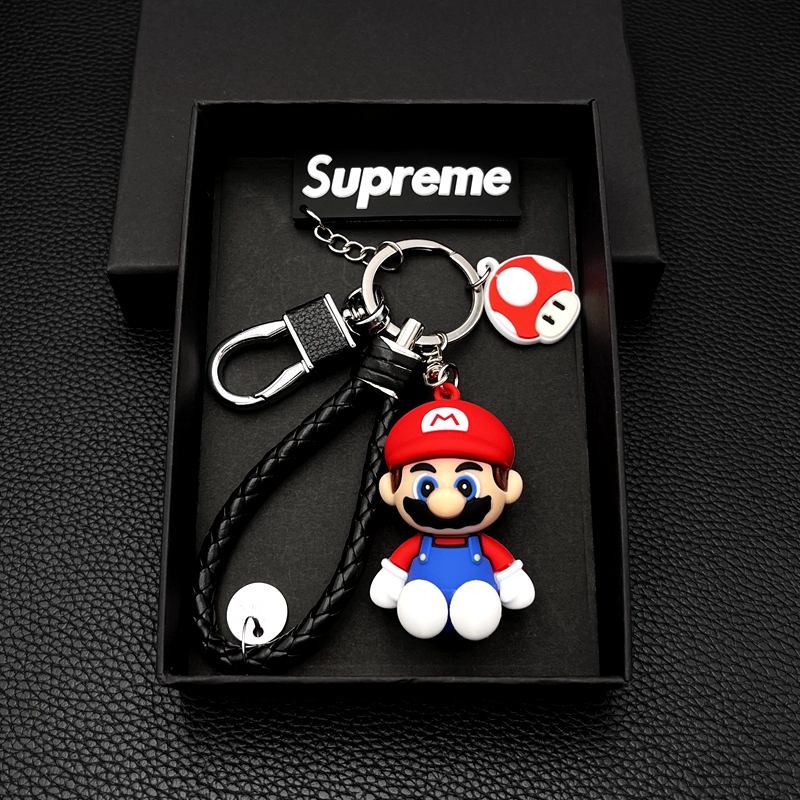 Mario Creative Keychain for Men and Women, Cute Super Mario Personalized Keychain, Car Backpack Cartoon Pendant Mario Creative Keychain for Men and Women, Cute Super Mario Personalized Keychain, Car Backpack Cartoon Pendant