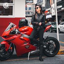 Star Rider Motorcycle Cycling Suit Motorcycle Leather Rider Equipped Casual Anti-Fall Women Four Seasons Warm and Waterproof