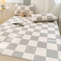 Summer latex sandmat ice silk mats washable folding student dormitories Single summer Three sets for winter and summer