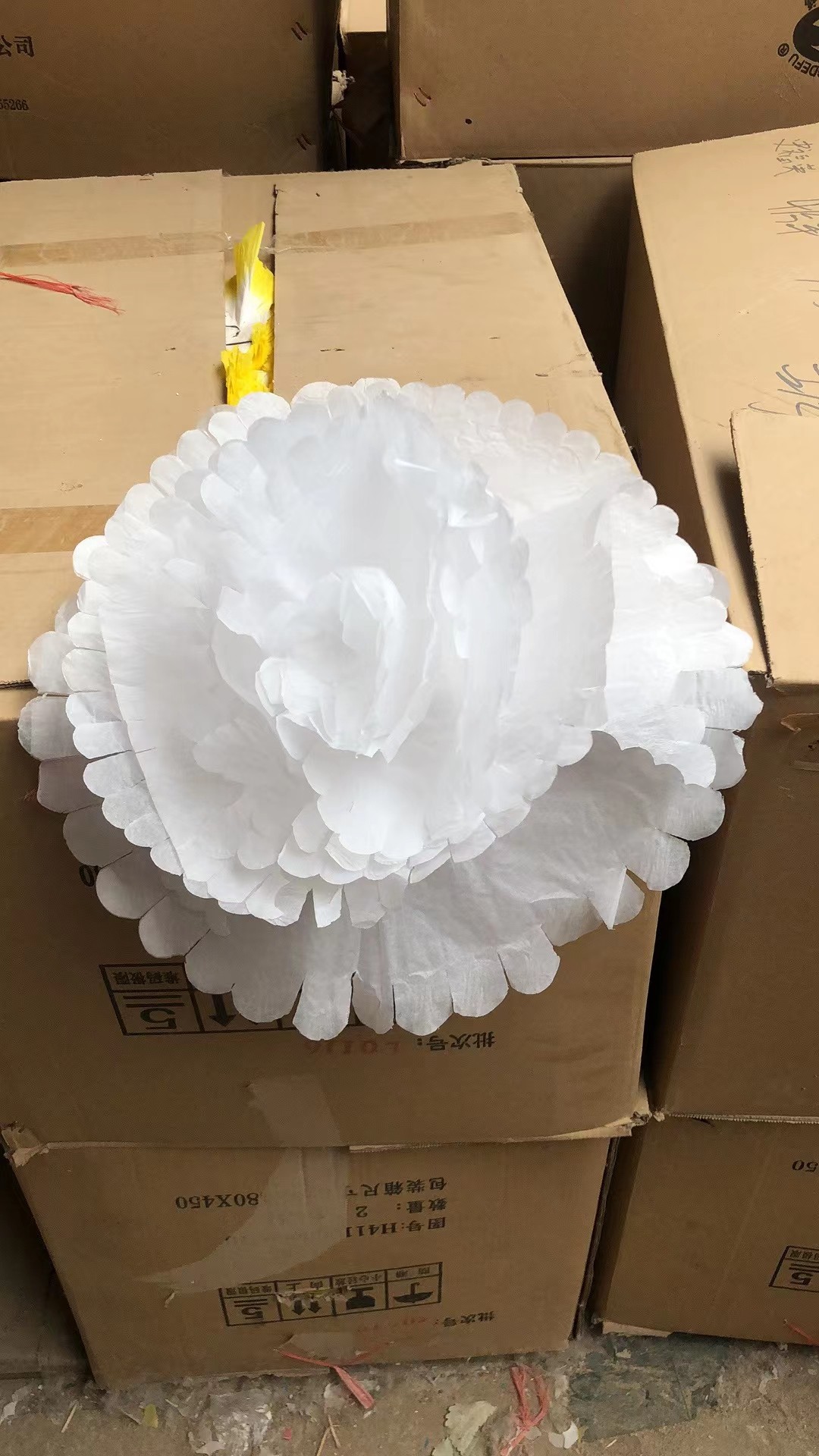 36 cm 8 slices of large white paper flowers a 5000 photo of the 5000 FooAn Hall Funeral