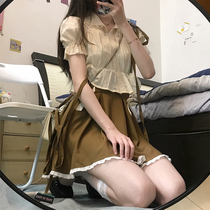 (Lilith short sleeve) foot room JK original uniform pure desire wind 100 lap lace short sleeve Lolita shirt