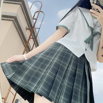 (Secret Forest) Feet-foot room JK original grunge dress plexignea skirt half body dress Short skirt