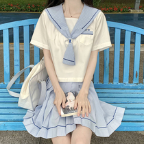 (in Tintin medium) feet-feet JK uniform original summer short sleeve sailor shirt