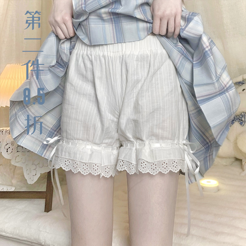 The second 8 5 folder feet JK Japanese cotton safety pants Lolita pants anti - walking light