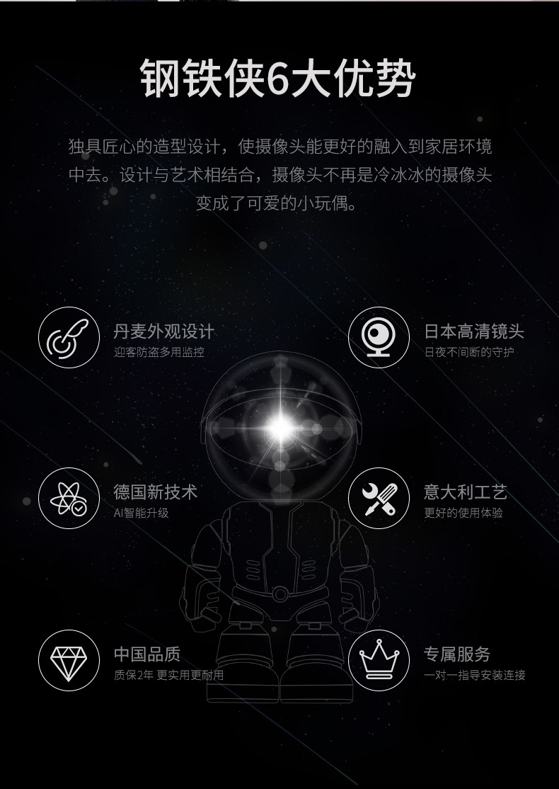 IP-камера 机器人无线监控摄像头手机远程