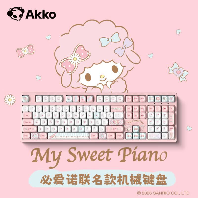 Akko3108Rf Dual-Mode Wireless Wired Mechanical Keyboard 108-Key Office E-Sports Gaming Keyboard for Girls 2.4g Keyboard Akko3108Rf Dual-Mode Wireless Wired Mechanical Keyboard 108-Key Office E-Sports Gaming Keyboard for Girls 2.4g Keyboard