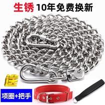 304 stainless steel chain metal dog chain gold hair large dog chain dog chain dog traction rope chain