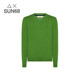 SUN68 Men's Slim Fit Sweater Cashmere Sweater Italian Business Casual V-neck Basic Pullover Knitted Wool Sweater