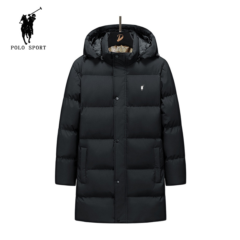 Polo Sport Graphene Hooded down Cotton Jacket Men's Winter Thickened Large Size Cotton Coat Winter Jacket