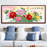 Цветочная цветущая насыщенная вышивка 2023 Новая линейная вышивка гостиная ручная вышивка
