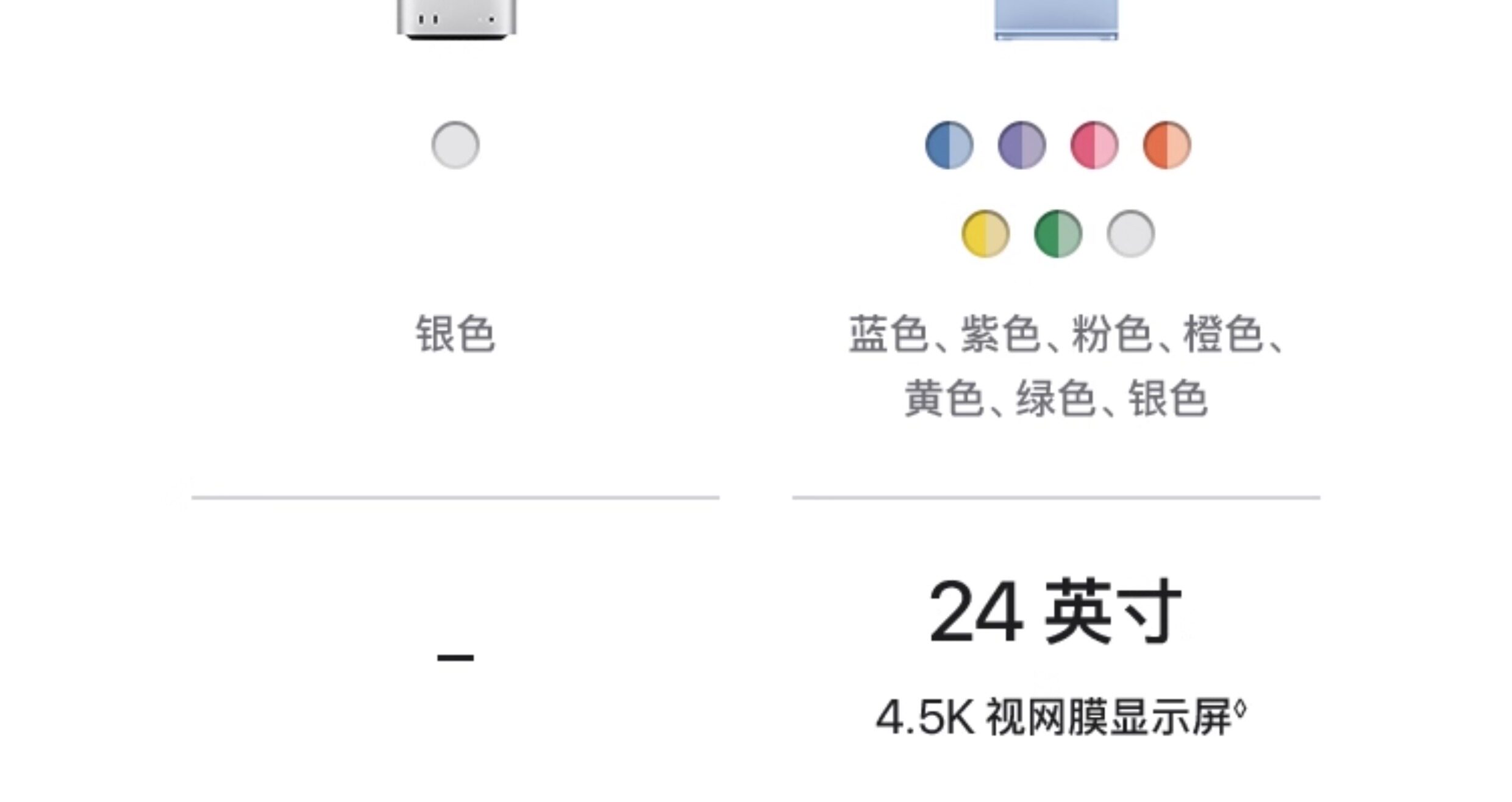 Монитор apple/苹果 mac mini m4 芯片 256gb 台式电脑主机