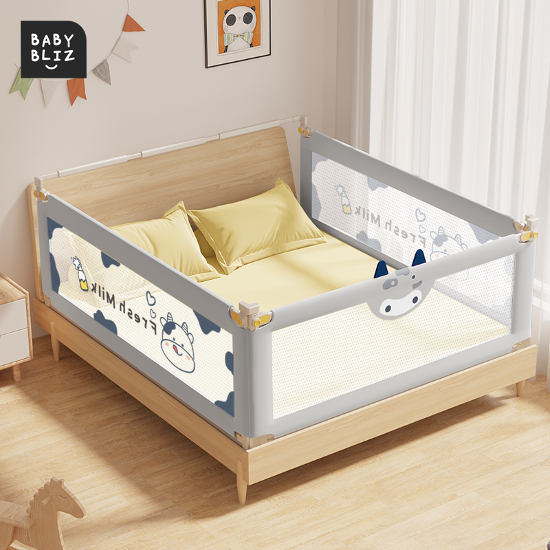 babylucs bed fence guardrail baby anti-fall bed guardrail can lift baffle bed fence three-sided combination