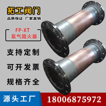 Oxygen pipeline flame arrester FP-XT valve orchid welding copper valve front valve rear oxygen special flame arrester