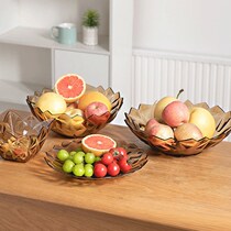 Fruit plate Fruit dish Living room Tea Net Red Fruit Disk Creative Household New Salad Bowl High-Color Fruit