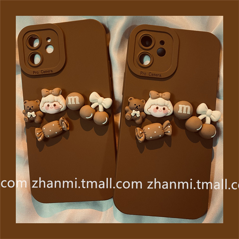 Brown Candy Girl for Huawei P50 Mobile Shell P40 Silicone P30 Anti-fall Mate30e All-pack Nova5 Cute Nova7se
