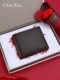Chris Kiss Official Flagship Store Men's Wallet Short Style Genuine Leather Cowhide Wallet Business Authentic Gift Box
