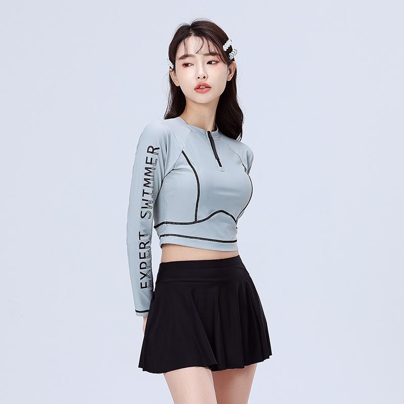 New swimsuit 2022 Slim Conservative Sports Dress Sunscreen Sunscreen - Sunscreen - style Swimsuit hot spring