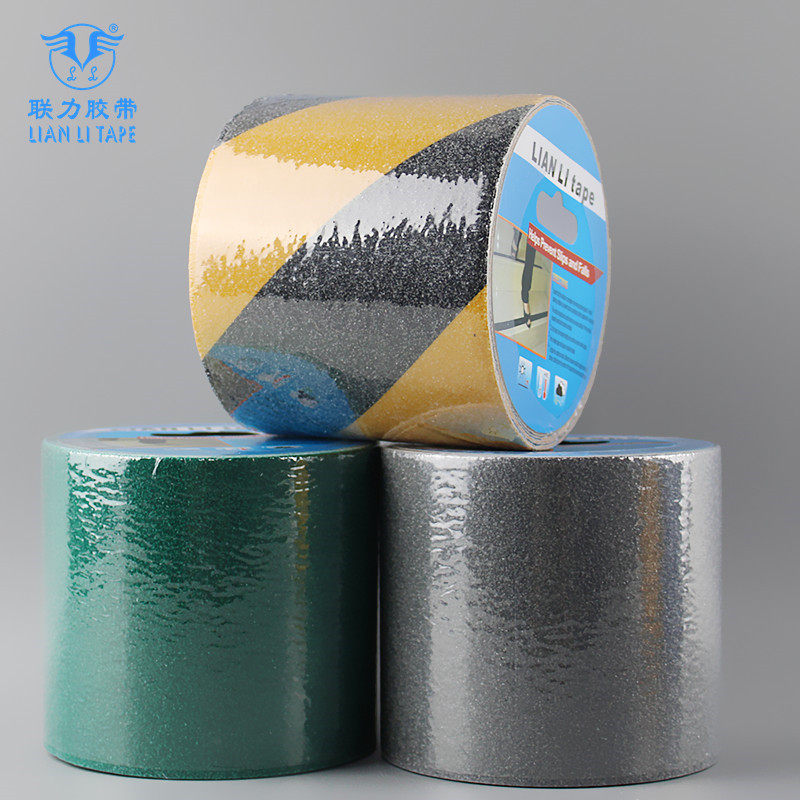Union Force Adhesive Tape Color Tile Anti Slip High Stick 10CM Rubber Outdoor Place Sticker Strip Wide Frosted Non-slip Floor * 5 m Long Waterproof Stickler Floor Rubber Stairs Huedda-Taobao