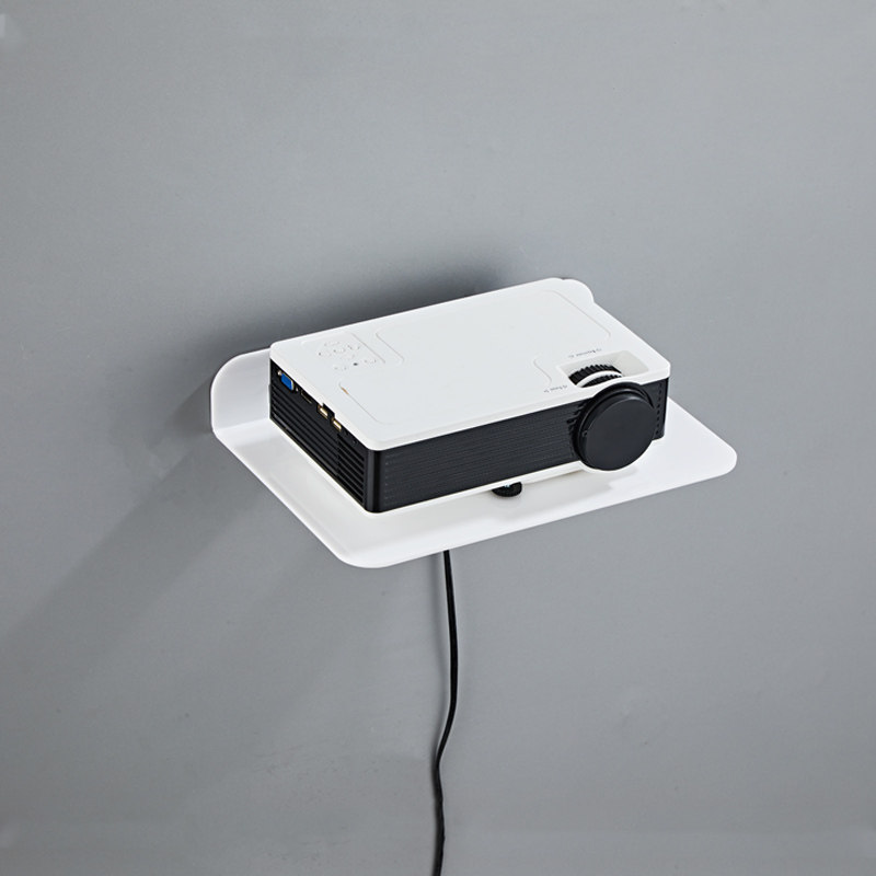 Put on TV box Router's shelf wall-mounted bedroom wall wifi containing box monitoring rack free of punch