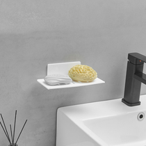 Toilet Soap Rack Large Free Punch Bathroom Wash Terrace Soap rack Balcony Laundry Soap Wall-mounted Shelf