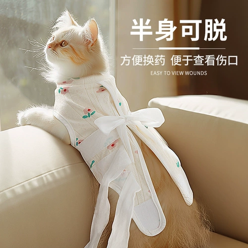 Кошачья стерилизация одежда для самки кошек после операции чистота хлопкового дышащего молока бросается от груди мужских кошек против ликовающих кружевных принадлежностей