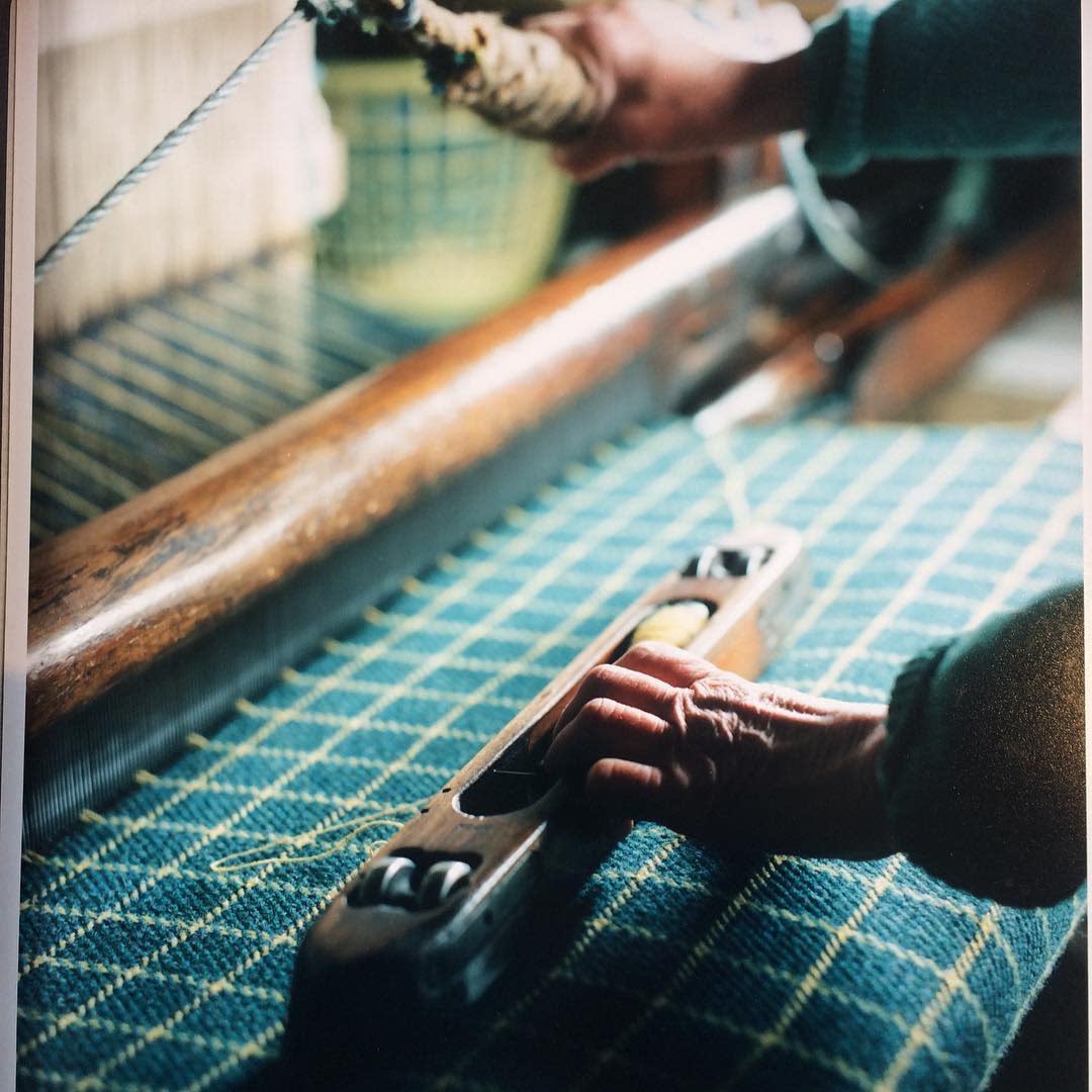 Баррет материал 正品harris tweed哈里斯粗花呢布料天蓝格纹diy服饰箱包配饰