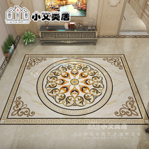 Eurostyle Entrance Aisle Light Warm Yellow Patterned Floor Brick Pattern Imitation Water Knife Ground Floor Tile Villa Tiles