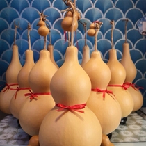 Natural gourd ornaments for living room to attract wealth and home feng shui large gourd pendant with faucet Chinese knot gourd with base