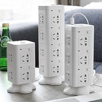 Either cow multi-functional vertical socket panel porous converter with USB wiring board stereo plug