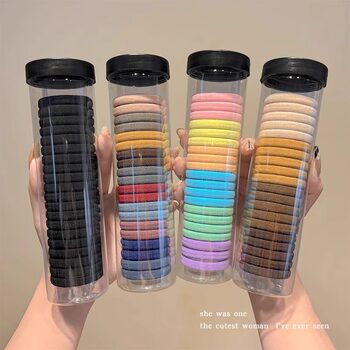 Simple High-Elasticity Hair Tie for Women, High Ponytail Hair Rope That Doesn'T Damage Hair, Durable Hair Tie, Versatile Hair Ring, Hair Accessory