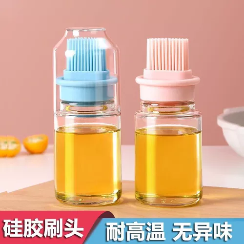 Пищевой силикон, дозатор масла, качественный пылезащитный стеклянный ершик для бутылочки, щетка