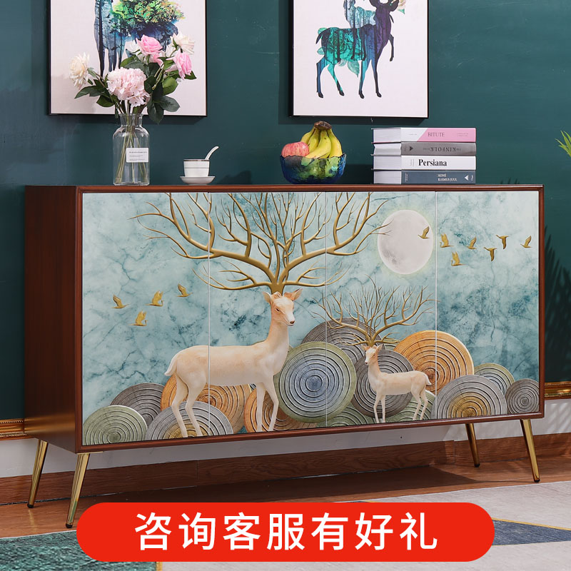 Minimalist modern Chinese light and luxurious door hall decorated with dining cabinet Entrance Partition Hyun Guan Cabinet Home Entrance Door Storage Wine Cabinet
