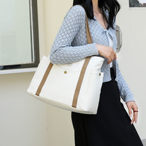 Sichuan New Handy Handy Handle Single Shoulder Pack Female Large Capacity Multi-bag Fabric Casual to Work Pure Color Tot Pack