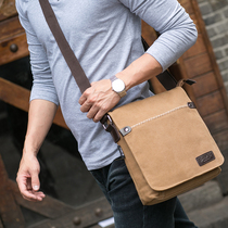 Th Pastoral Single Shoulder Slanted Satchel Casual Business Multifunction Mens Bag Canvas Sport Small Backpack Korean Version Tide New Vertical