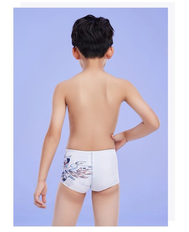Zhouke Quần Bơi Trẻ Em Bé Trai Bé Trai Mới Huấn Luyện Chuyên Nghiệp Nhanh Khô Thi Đấu Zoke Boxer Mecha Gấu Trúc Quần Bơi đồ bơi trẻ em cao cấp áo tắm cho bé trai