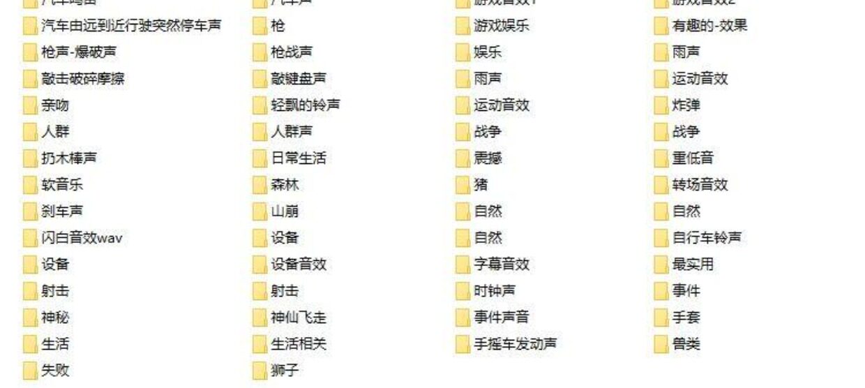 图片[6]-精选11000例各类常用音效素材库-生活场景转场片头动物叫声乐器枪声音效素材【电商热销1433】-欢迎访问本站