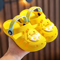Shit-feeling child slippers summer integrated room bathing anti-slip eva girl boy girl baby girls summer cold drag