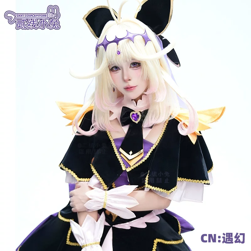 Детектив Pretty Cure коcм mystery ангел черный q Mori Aluluka косплей костюм