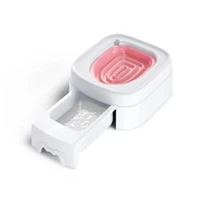 Автоматический кошачий туалет розовый набор