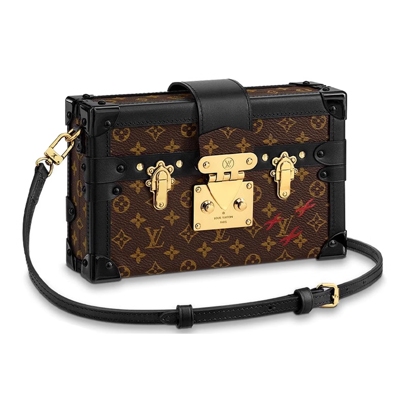 9.9新Louis Vuitton/路易威登PETITE MALLE方盒子包女中号手提包