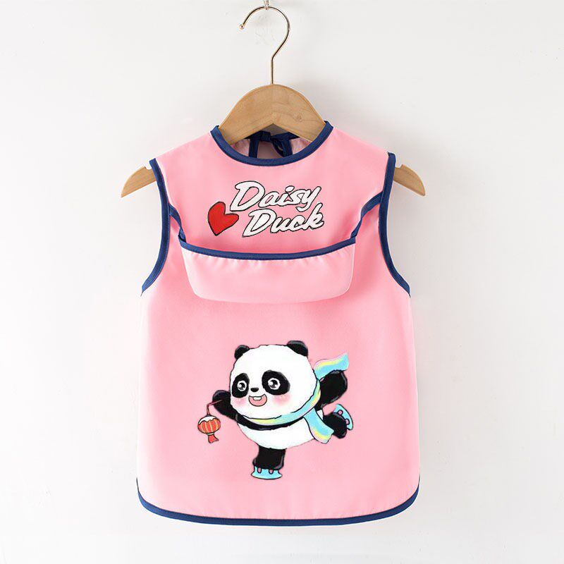 Baby eating bib waterproof children's coverall men's and women's bib baby saliva towel summer sleeveless wash-free apron