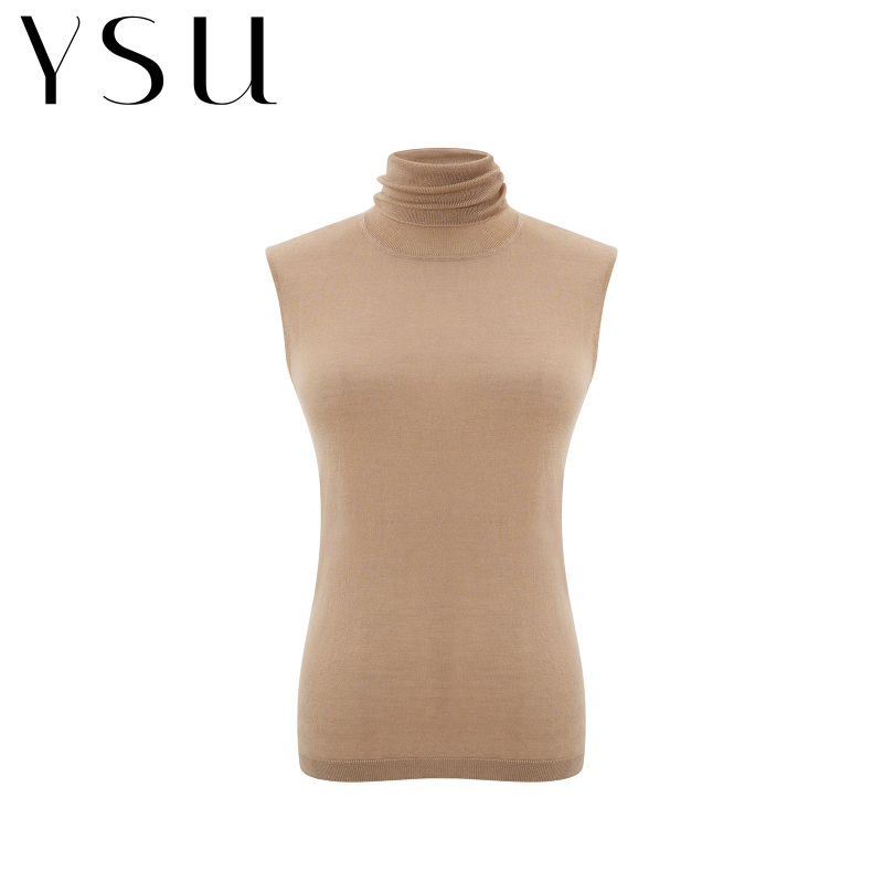 [Excess Stock] Ysu High-Neck Sleeveless Knit Top Slim Fit Elegant Commuting Base Shirt Yc2604100