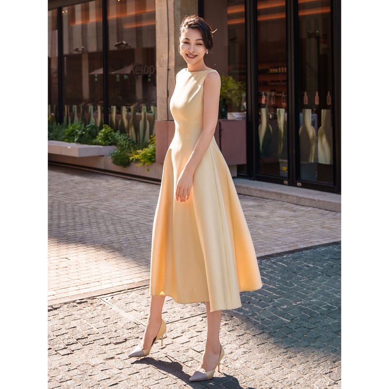 [Excess Stock] “Elegant and Timeless” Sleeveless Slimming Classic A-Line Dress Y303625