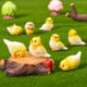 Micro Landscape Cute Realistic Small Parrot Figurine Home Car Resin DIY Craft Decoration Small Ornament Accessories