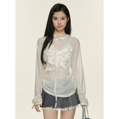 [1/17 Новый продукт] SOOTE Season Original Design Black Bess Strap Слегка ткацкий свитер T -For