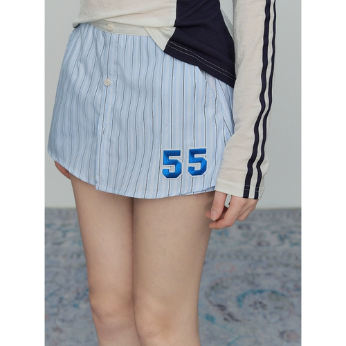 Оригинальный дизайнерский синий корсет, юбка для отдыха, штаны, с вышивкой, А-силуэт